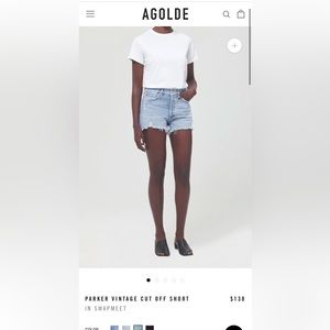 AGOLDE Parker Shorts in Swampmeet